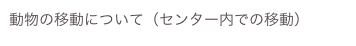 動物の移動について（センター内での移動）